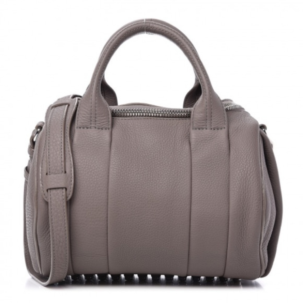 ALEXANDER WANG  Pebbled Lambskin Rockie Mink Silver Hardware